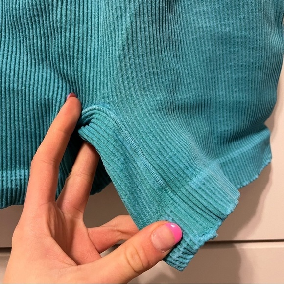 Free People Movement Tropical Teal Happiness Runs/Prajna Set XS/S - Picture 9 of 10